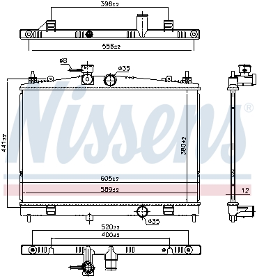 Nissens Radiateur 607128