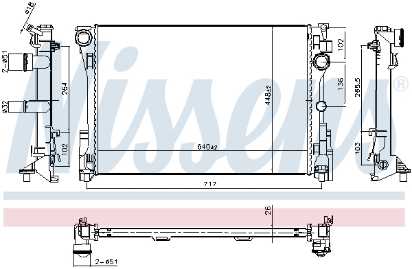 Nissens Radiateur 607186
