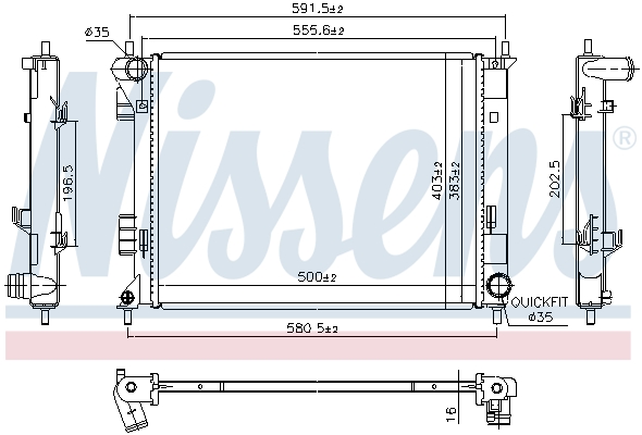 Nissens Radiateur 607189