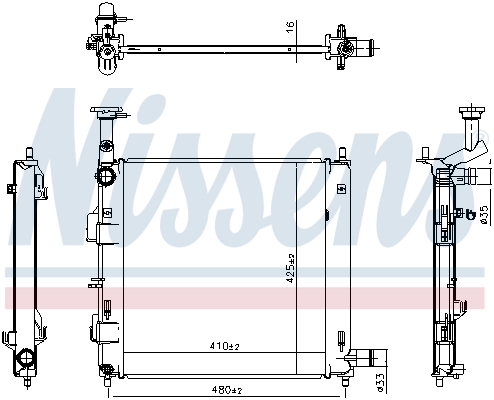 Nissens Radiateur 607198