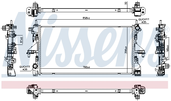 Nissens Radiateur 607200