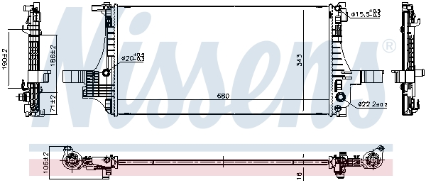 Nissens Radiateur 607221