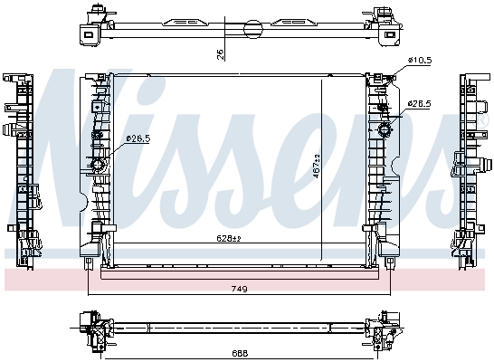 Nissens Radiateur 607223
