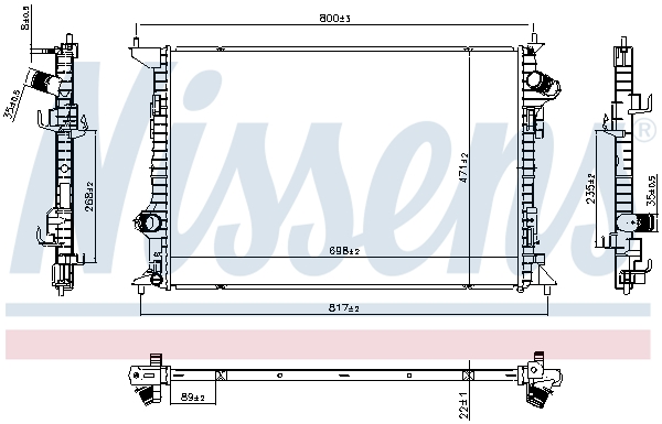 Nissens Radiateur 607225