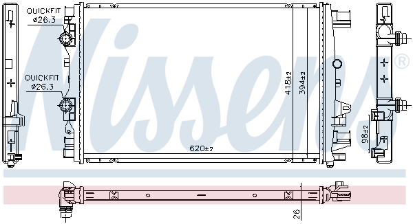 Nissens Radiateur 607227