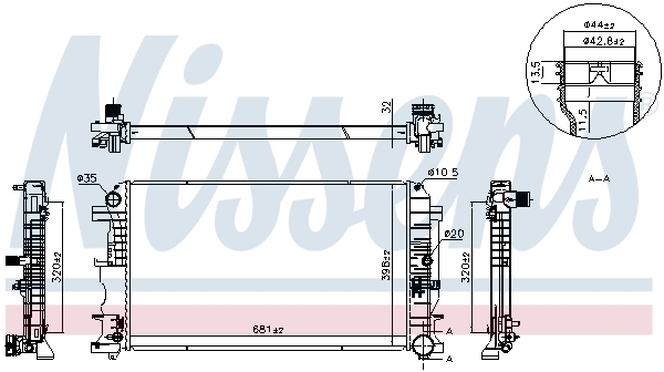 Nissens Radiateur 607249