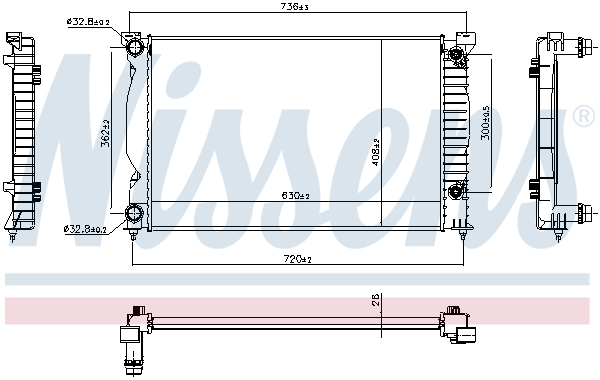 Nissens Radiateur 607323