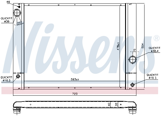 Nissens Radiateur 60772