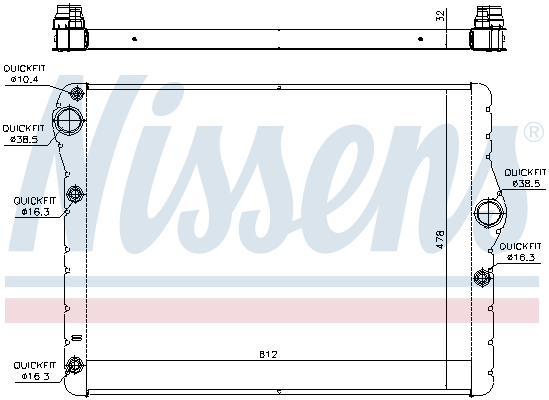 Nissens Radiateur 60778