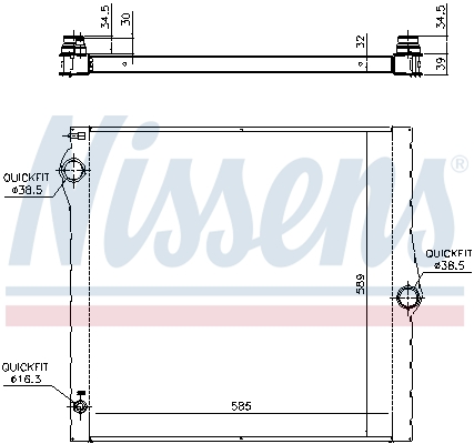 Nissens Radiateur 60825