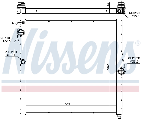 Nissens Radiateur 60826