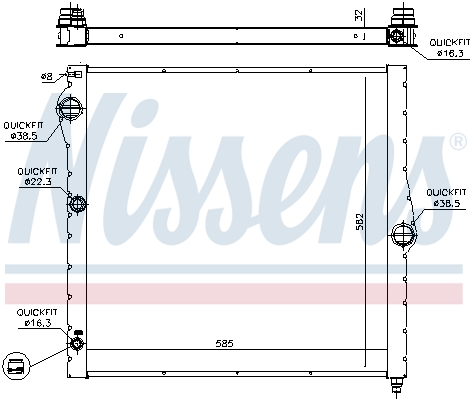 Nissens Radiateur 60827