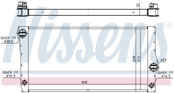 Nissens Radiateur 60828