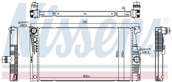 Nissens Radiateur 60839