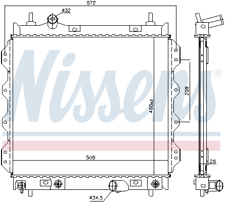 Nissens Radiateur 61002