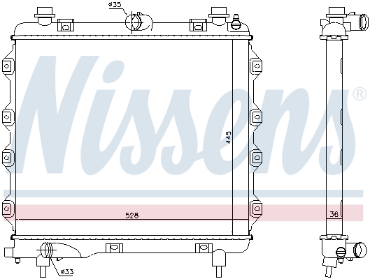 Nissens Radiateur 61024