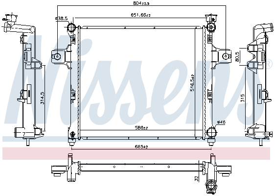 Nissens Radiateur 61038