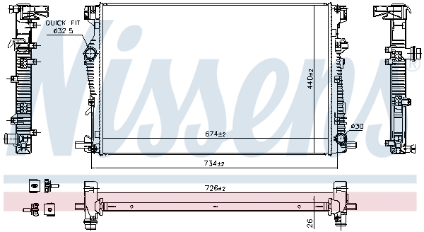 Nissens Radiateur 61040