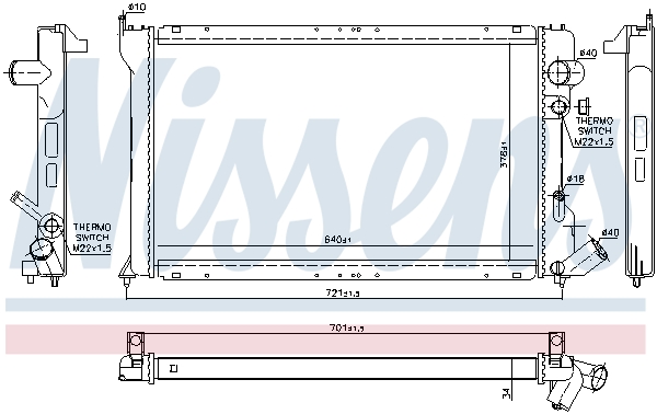 Nissens Radiateur 61231