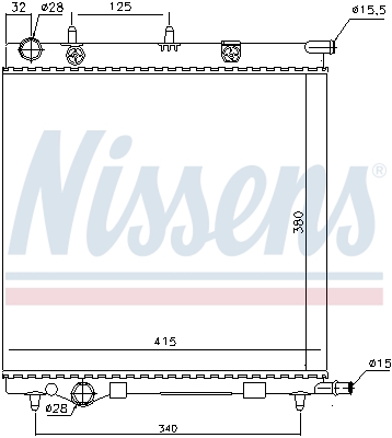 Nissens Radiateur 61284