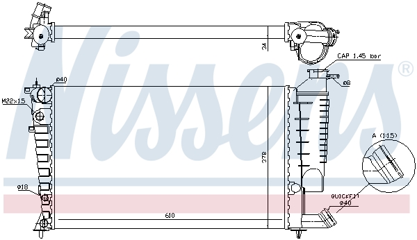 Nissens Radiateur 61317A