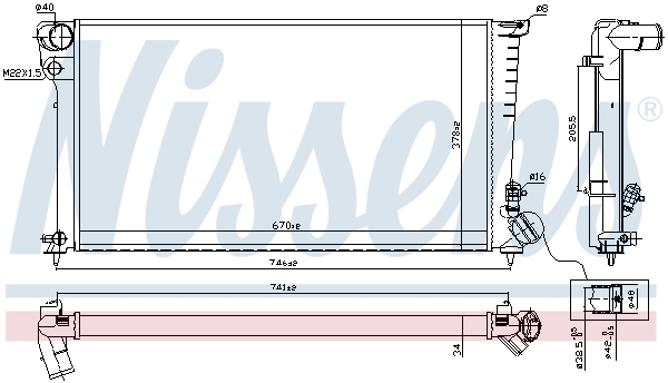 Nissens Radiateur 61326A