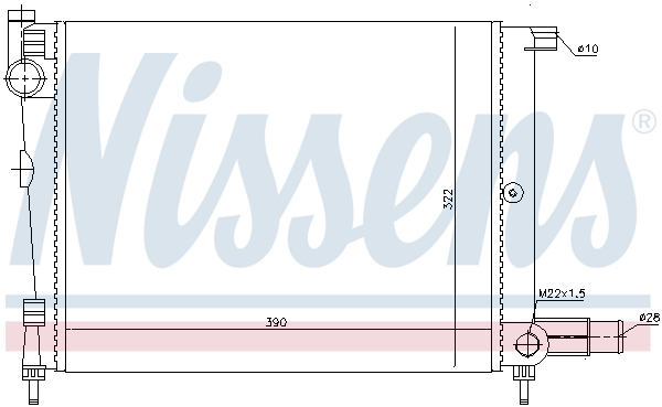 Radiateur Nissens 61391
