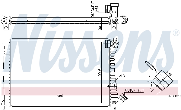 Nissens Radiateur 61398A