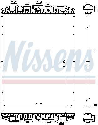 Radiateur Nissens 614170