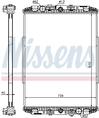 Radiateur Nissens 614190