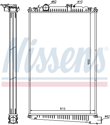 Radiateur Nissens 614420