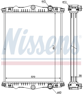 Radiateur Nissens 614430