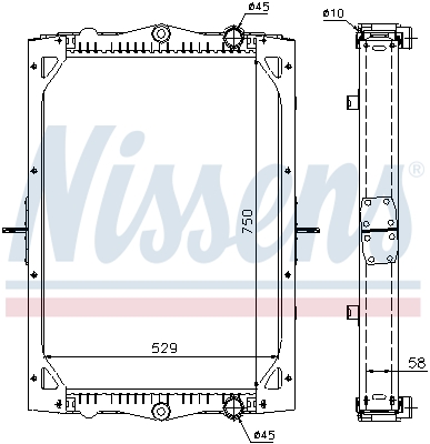 Radiateur Nissens 61444A