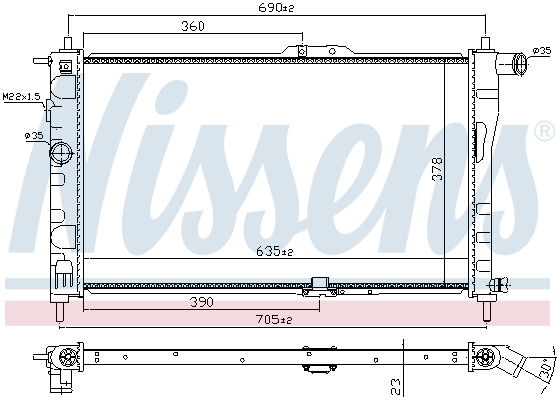 Nissens Radiateur 61651A