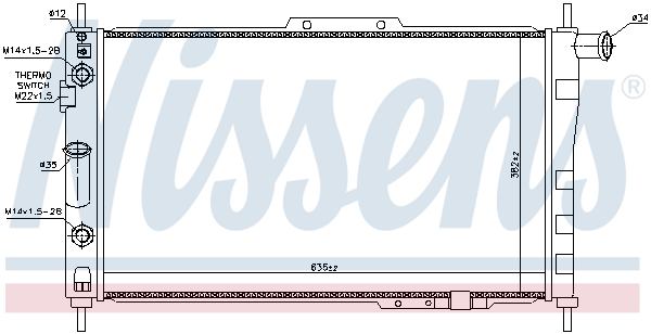 Nissens Radiateur 616571