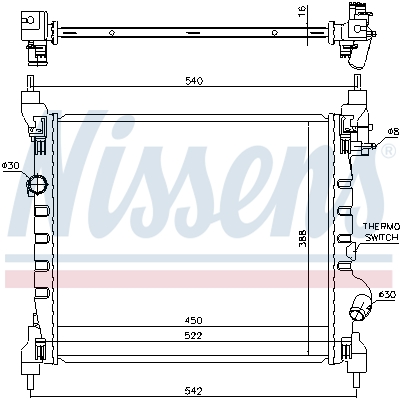 Nissens Radiateur 61689