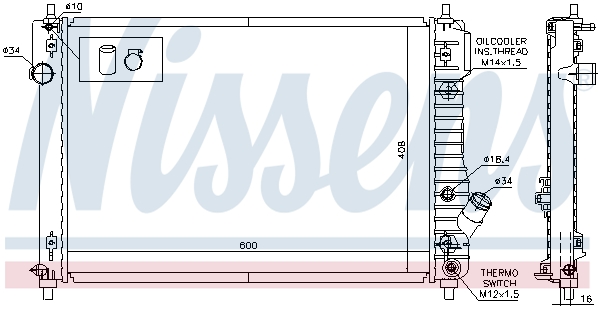 Nissens Radiateur 616904