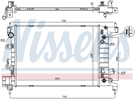 Nissens Radiateur 61696