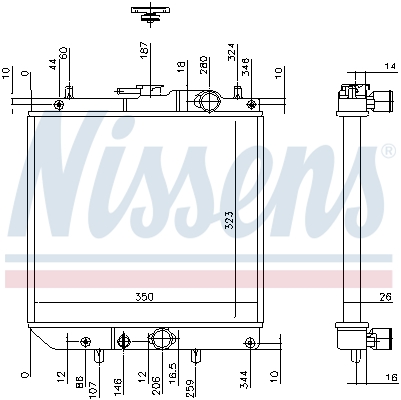 Nissens Radiateur 61748