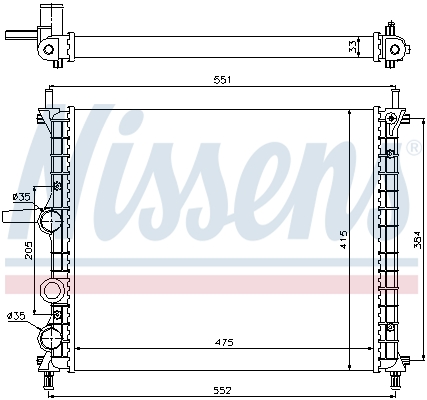 Nissens Radiateur 617848