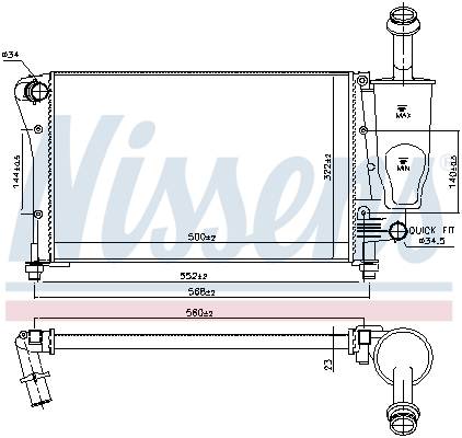 Nissens Radiateur 617853