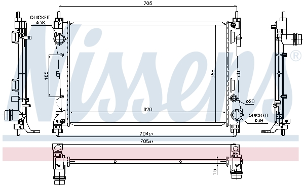 Nissens Radiateur 617854