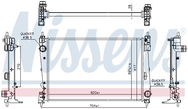 Nissens Radiateur 617868