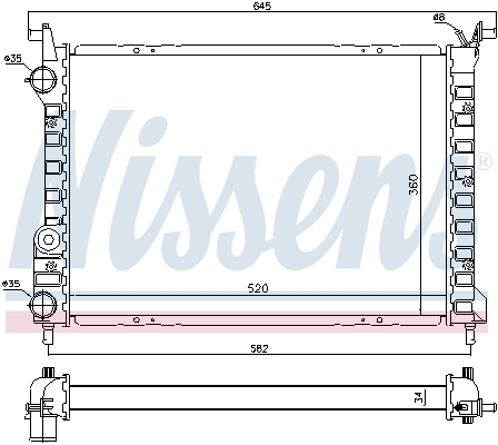 Nissens Radiateur 61804