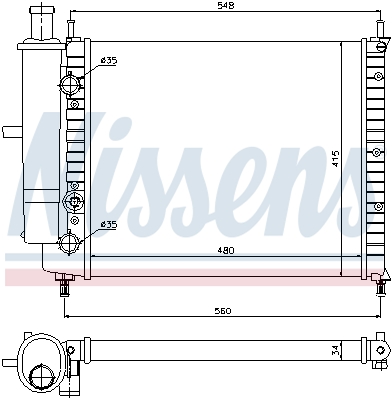 Nissens Radiateur 61808