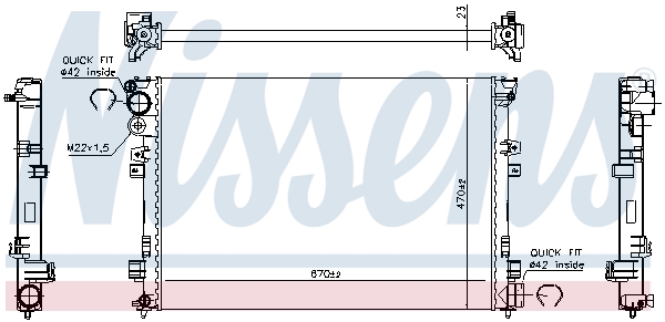 Nissens Radiateur 61875A