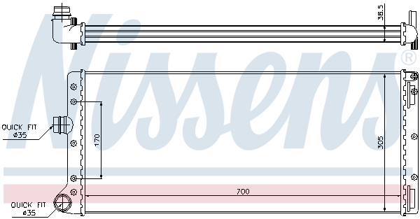 Nissens Radiateur 61887