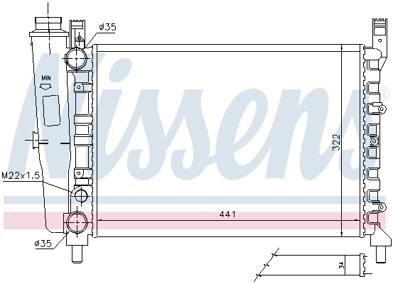 Nissens Radiateur 61950