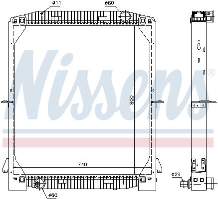 Radiateur Nissens 61973A