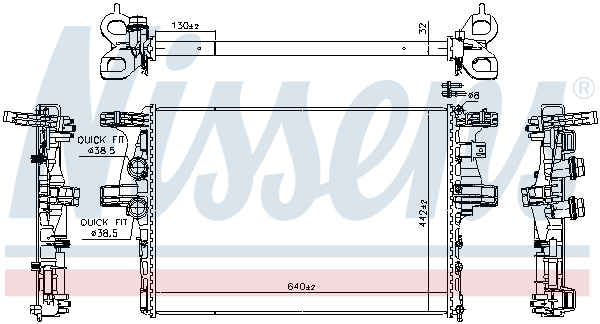 Nissens Radiateur 61988